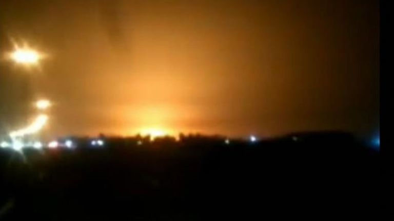 On pense que c'est le moment où un avion de passagers ukrainien est tombé en Iran.
