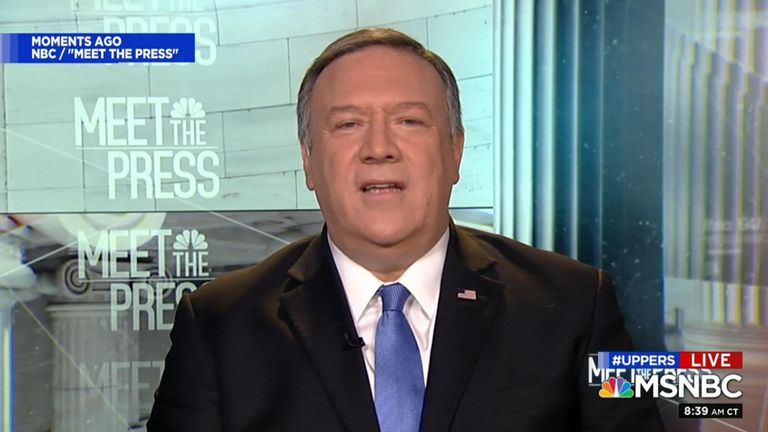 Le secrétaire d'État américain, Mike Pompeo, a déclaré à NBC & quot; Meet The Press que & quot; le risque de ne rien faire l'emportait sur le risque de prendre les mesures que nous avons prises & quot; concernant l'assassinat du général Qassem Soleiman