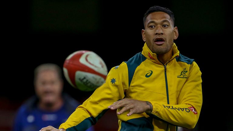 Israel Folau a vu son contrat avec Rugby Australie résilié en mai après des remarques précédentes qu'il avait faites au sujet des homosexuels