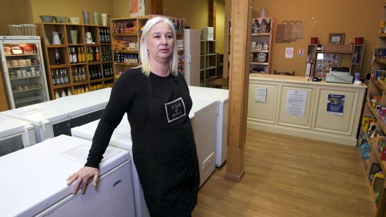 Jane Patterson gère le magasin The Taste of Britain à Eymet