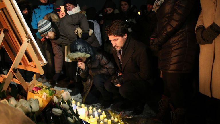 Trudeau a assisté aux veillées pour les victimes de l'accident