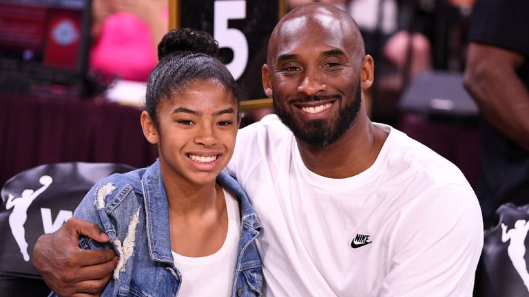 Bryant en photo avec sa fille Gianna à Las Vegas en juillet de l'année dernière