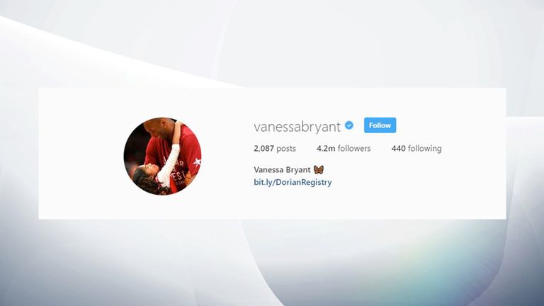Vanessa Bryant a changé sa photo de profil en une photo de Kobe et Gianna. Photo: Instagram / @ vanessabryant
