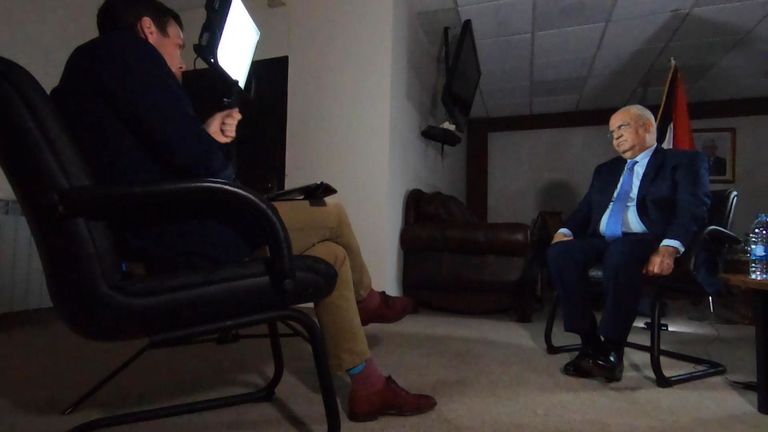 Saeb Erekat s'est entretenu avec Mark Stone de Sky