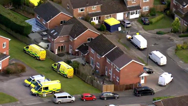 Police au domicile de Sergei Skripal