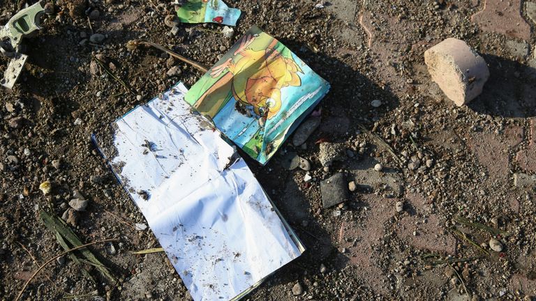 Un livre pour enfants faisait partie des épaves 