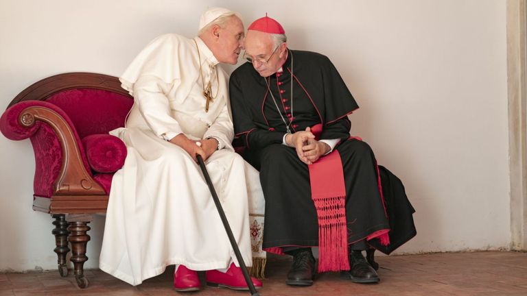 Les deux papes. Pic: Netflix