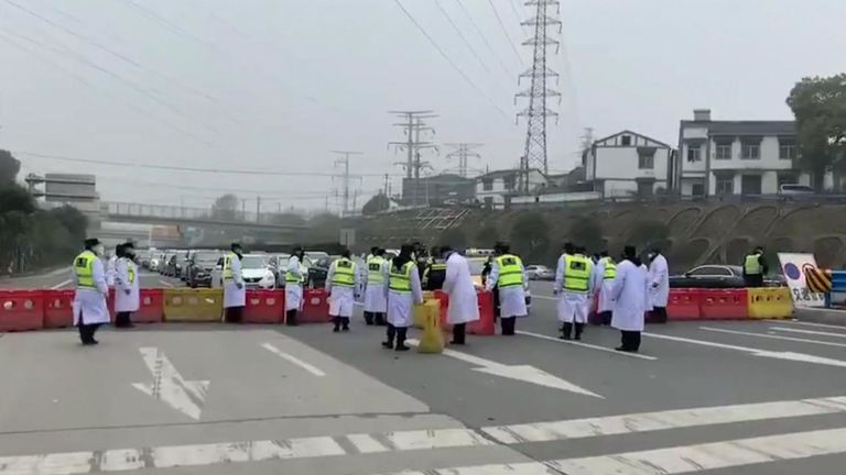 Wuhan en Chine est en lock-out efficace