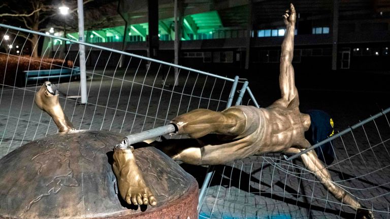 Statue de Zlatan Ibrahimovic
