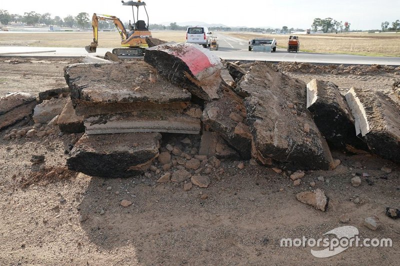 Travaux sur piste au Winton Motor Raceway