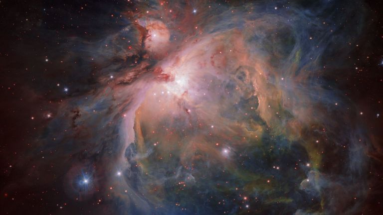 La nouvelle image de la spectaculaire nébuleuse d'Orion et de son amas de jeunes étoiles associé. Photo: ESO / G. Beccari