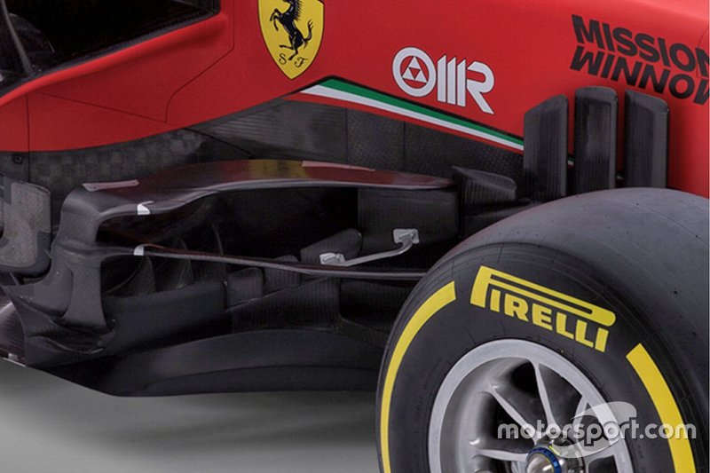 Détail du pont latéral Ferrari SF1000