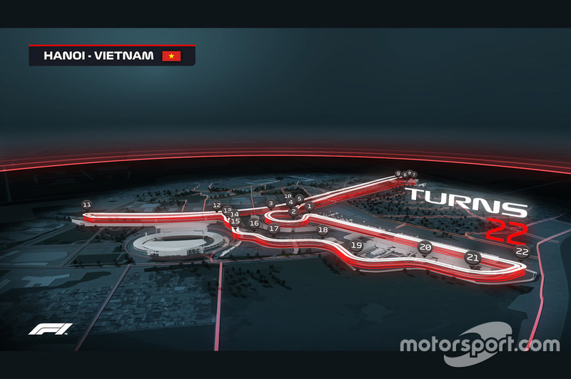 Rendu du circuit vietnamien 2020