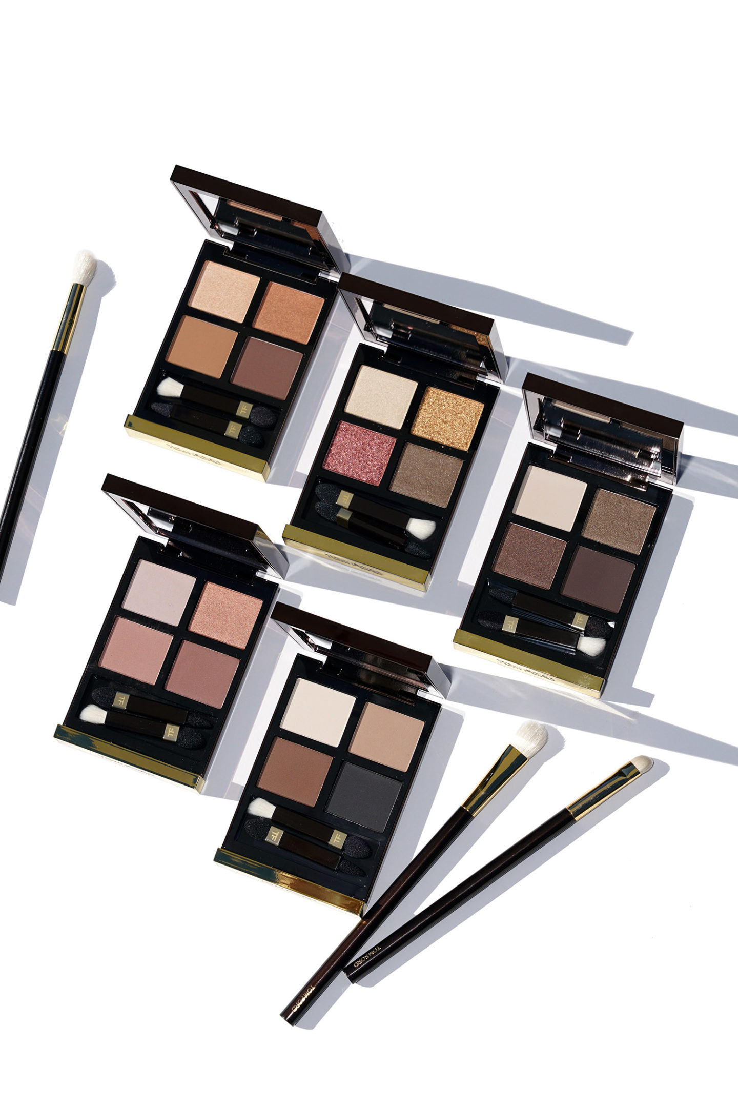 Tom Ford Eyeshadow Quads De La Creme, Arabesque, Noir Fume, Sous le Sable, Mink Mirage