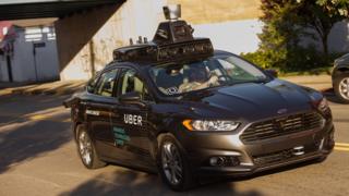Une voiture autonome Uber