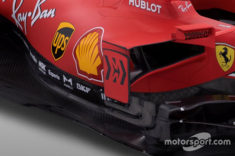 Détail latéral de la Ferrari SF1000 