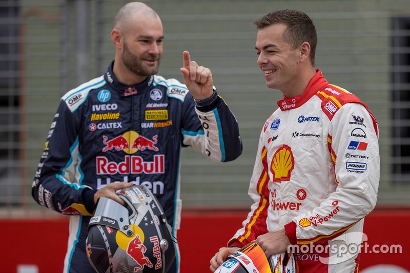 Shane van Gisbergen, Triple Eight Race Engineering, et Scott McLaughlin, DJR Team Penske