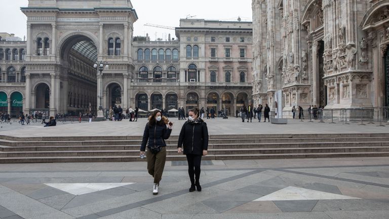 La région de Lombardie, qui comprend Milan, a été frappée par un coronavirus