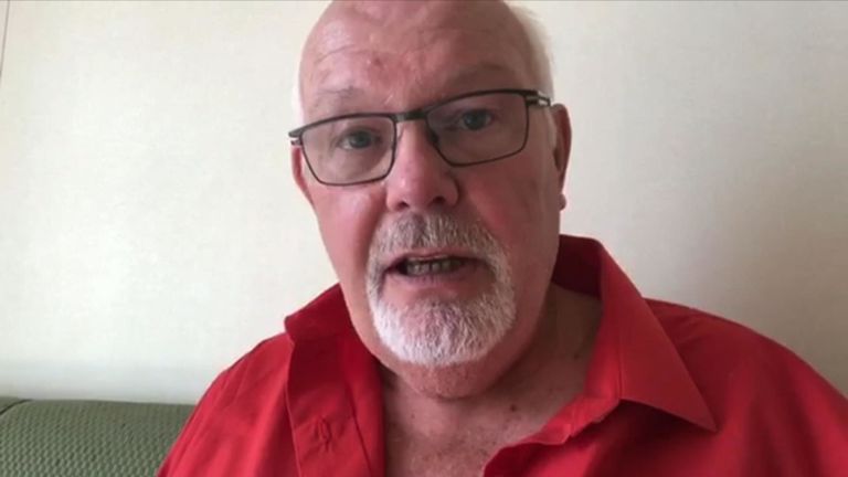 Le citoyen britannique David Abel est actuellement mis en quarantaine à bord d'un bateau de croisière au large des côtes du Japon