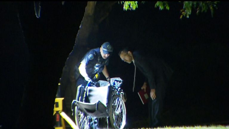 Peter Dansie a été emprisonné à vie après avoir poussé sa femme dans un étang dans son fauteuil roulant. Photo: canal 7