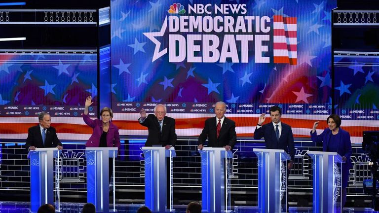 Les espoirs présidentiels démocrates à Las Vegas