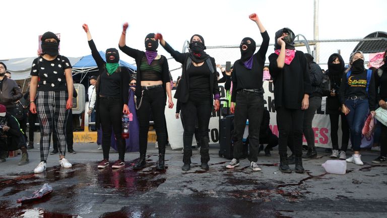 Manifestants à Ciudad Juarez, dans l'État de Chihuahua