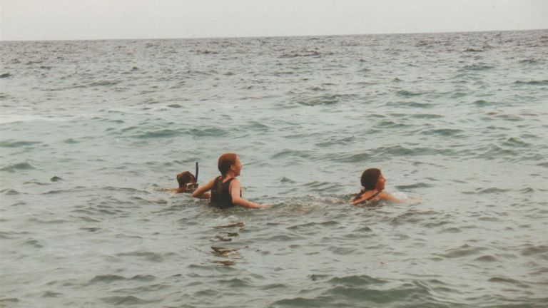 Stella Wedell en vacances en 1993