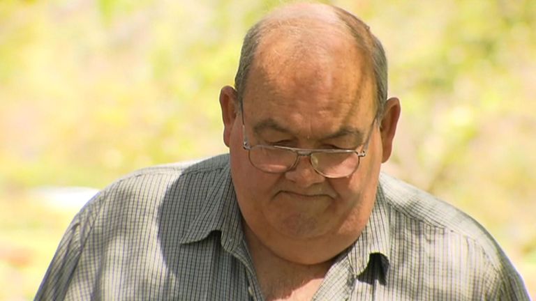 Peter Dansie a été emprisonné à vie après avoir poussé sa femme dans un étang dans son fauteuil roulant. Photo: canal 7