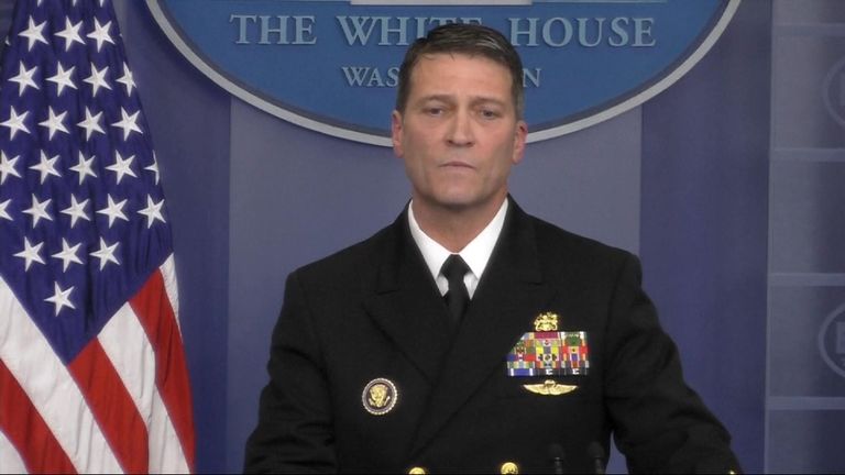 Le Dr Ronny Jackson a révélé les résultats complets du premier examen médical de M. Trump en tant que président