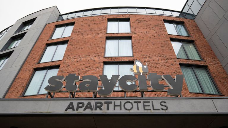 L'hôtel Staycity dans le centre de York, après la fermeture de la résidence hôtelière mercredi soir