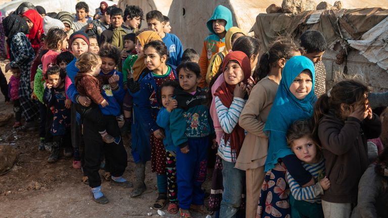 Environ 60% des 900 000 personnes qui ont fui la province d'Idlib sont des enfants, selon l'ONU
