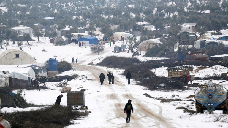 Des millions de personnes ont été déplacées en Syrie, où les hivers peuvent être rudes