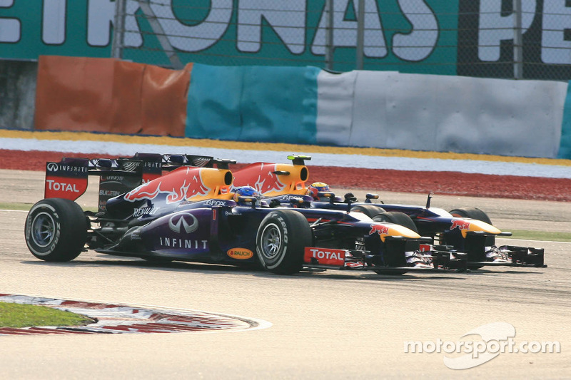 Mark Webber, Red Bull Racing RB9 et Sebastian Vettel, Red Bull Racing RB9