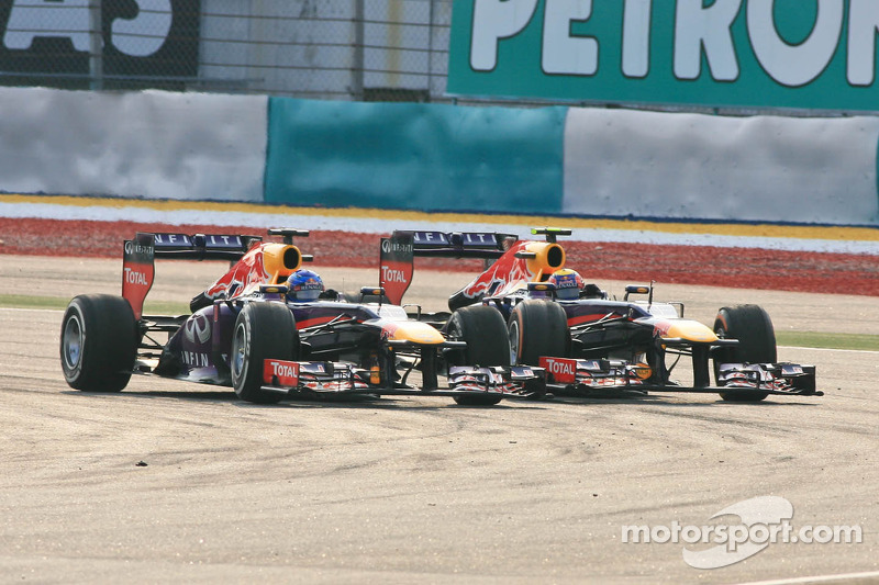 Mark Webber, Red Bull Racing RB9 et Sebastian Vettel, Red Bull Racing RB9