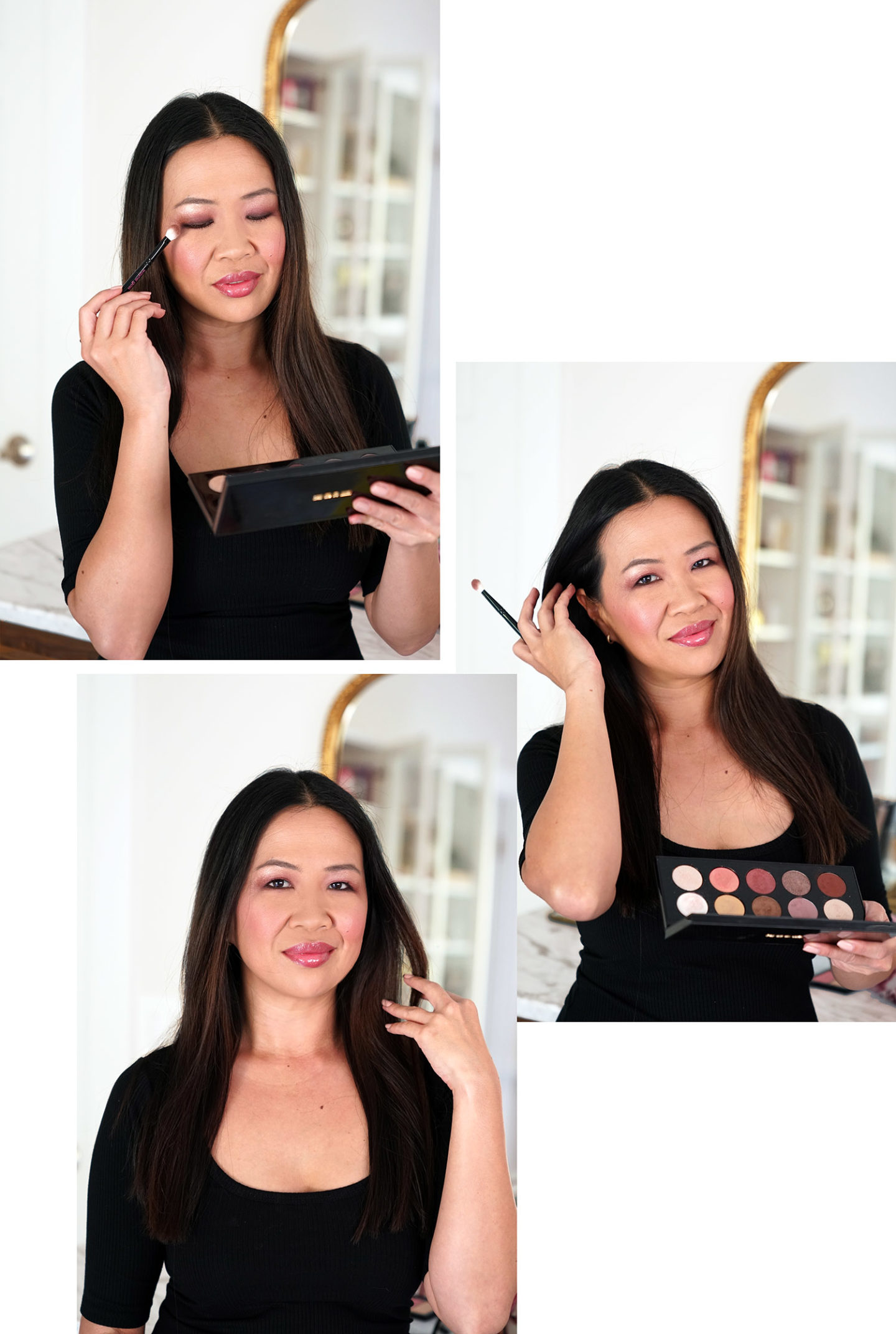 Pat McGrath Mothership Divine Rose Eyeshadow Palette Maquillage Look