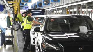 Ligne d'assemblage de voitures Jaguar Land Rover