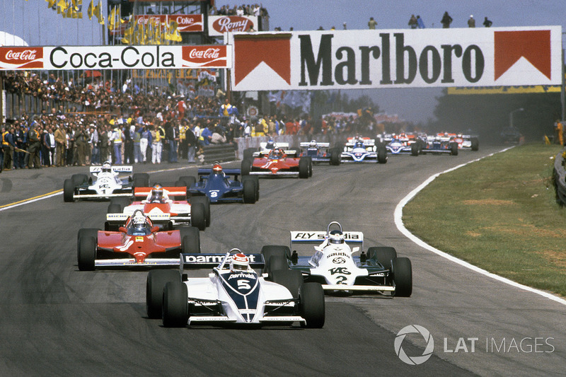 Début: Nelson Piquet, Brabham BT49C mène