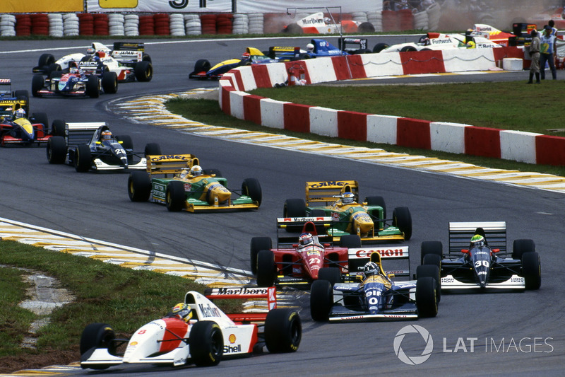 Ayrton Senna, McLaren MP4 / 8 mène