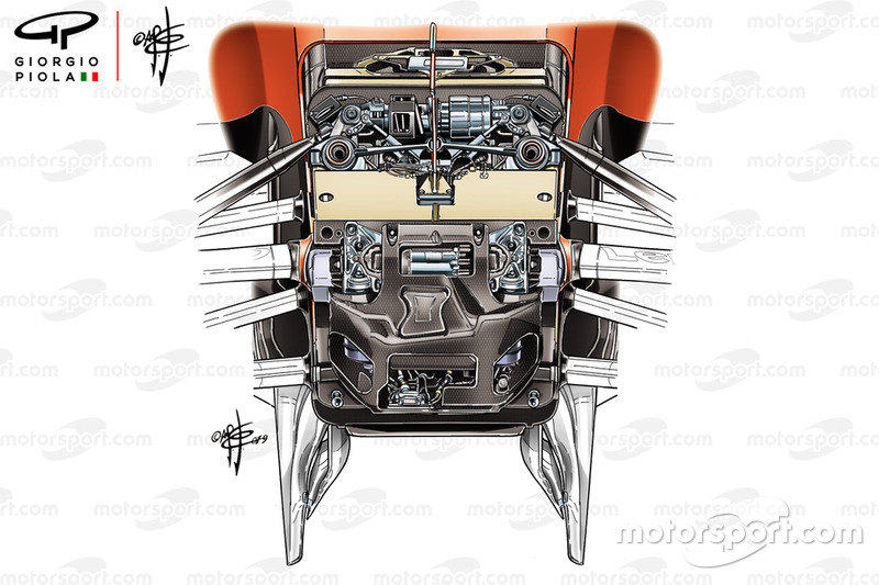 Ferrari SF90, suspension avant