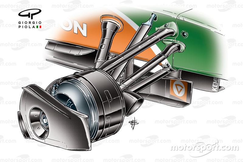 Cache jante avant Force India VJM02
