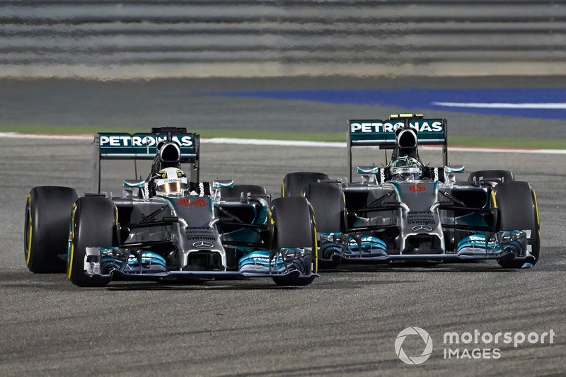 Lewis Hamilton, Mercedes W05, batailles avec Nico Rosberg, Mercedes W05 