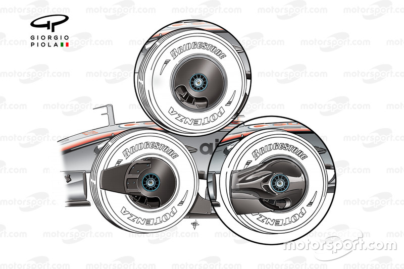 McLaren MP4-23 2008 variantes d'enjoliveurs