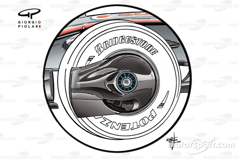 Cône de roue avant McLaren MP4-23