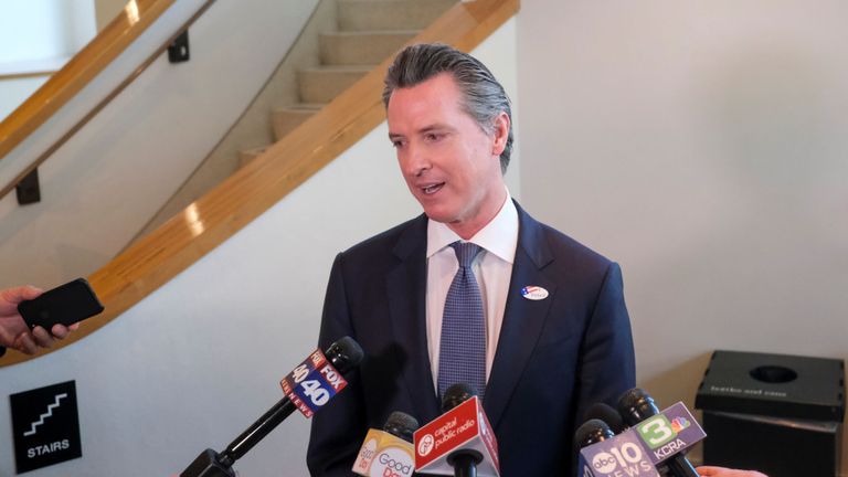 Le gouverneur de Californie Gavin Newsom
