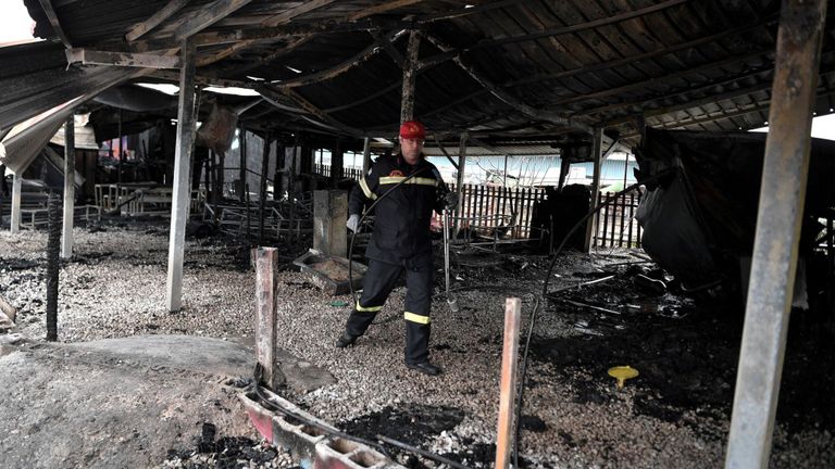 Incendie de réfugiés à Lesbos