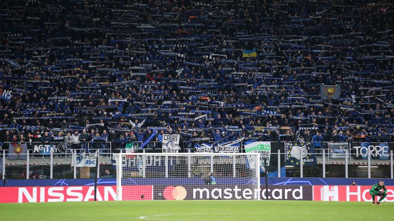 au cours de l'UEFA Champions League match à Giuseppe Meazza, Milan. Date de la photo: 19 février 2020. Crédit photo à lire: Jonathan Moscrop / Sportimage