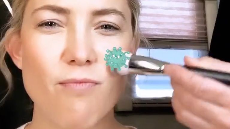 Kate Hudson a publié cette vidéo sur ses histoires Instagram le 11 mars alors que le coronavirus se propage. Photo: @ katehudson / Instagram