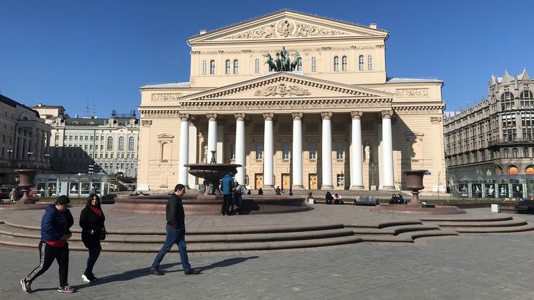 Le célèbre Théâtre du Bolchoï, comme toutes les institutions culturelles en Russie, est fermé jusqu'à nouvel ordre