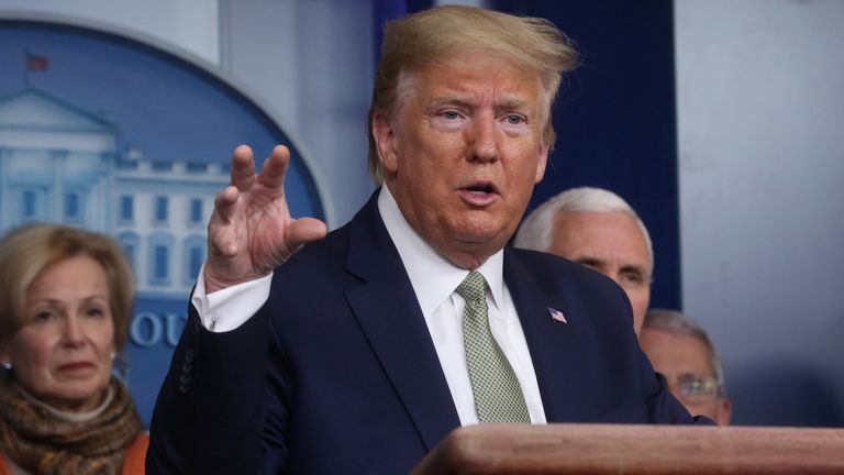 Trump sur la réponse du coronavirus