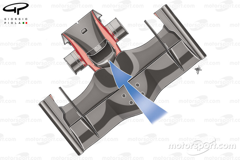 Nez de la Ferrari F2008 (659) 2008 avec détail du conduit en S